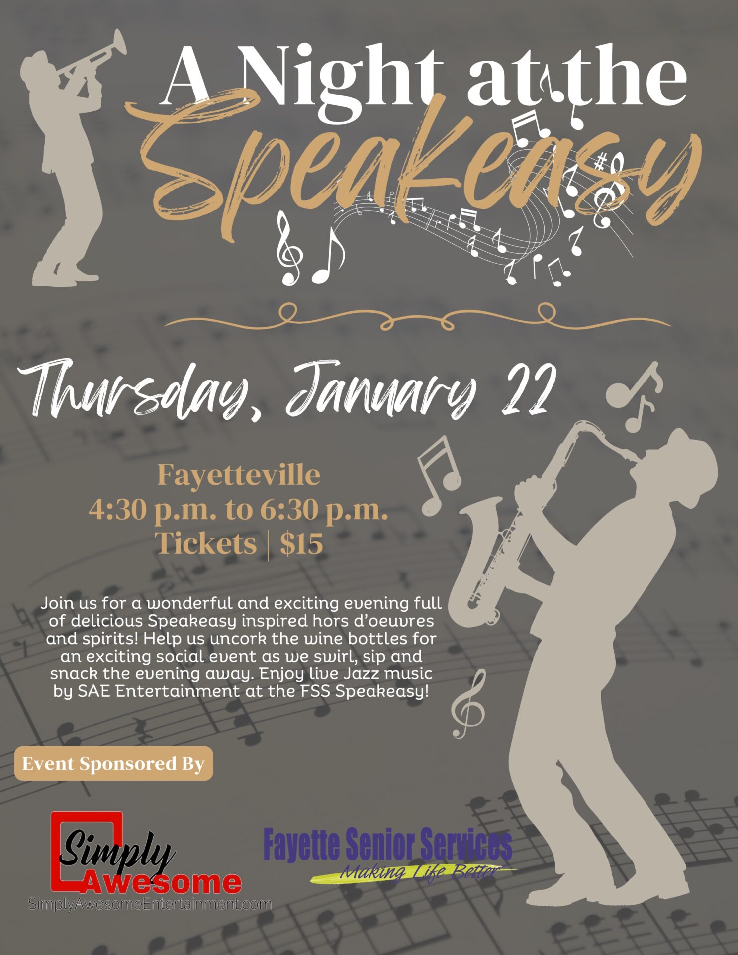 A Night at the Speakeasy Flyer
